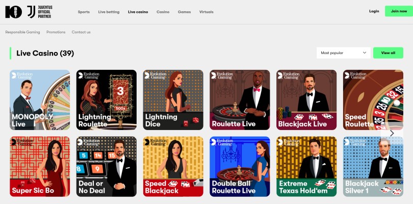 10Bet online casino